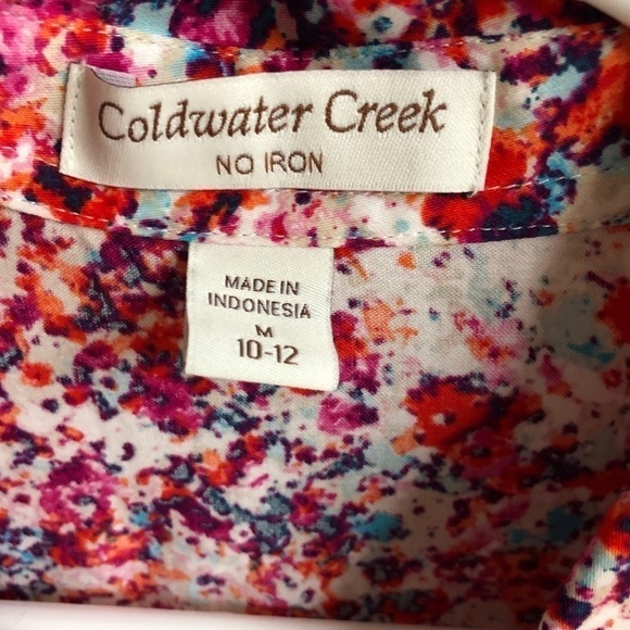Coldwater creek floral print long sleeve b… - Picture 2 of 5